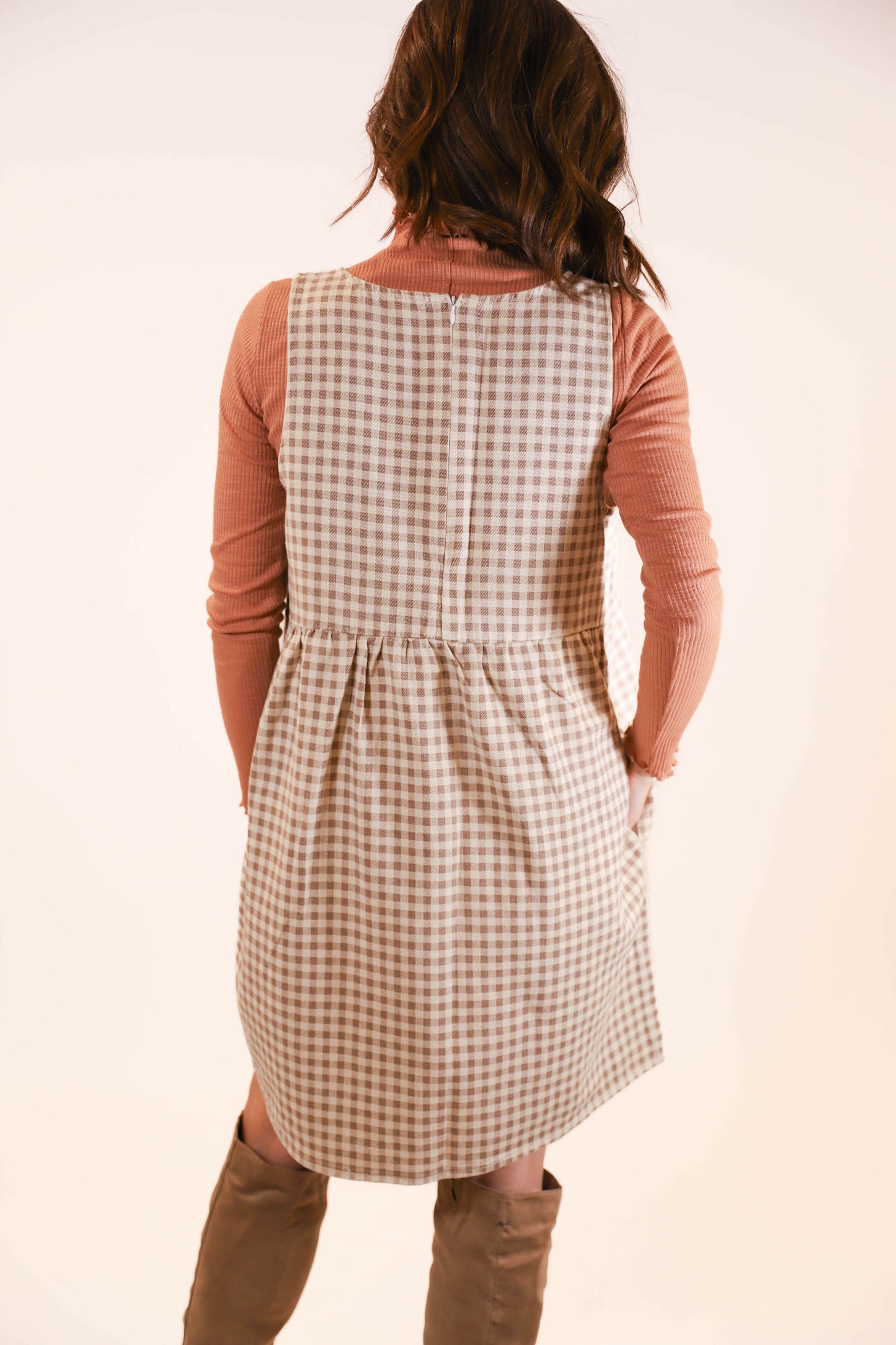 Lets Fall in Love Gingham Jumper