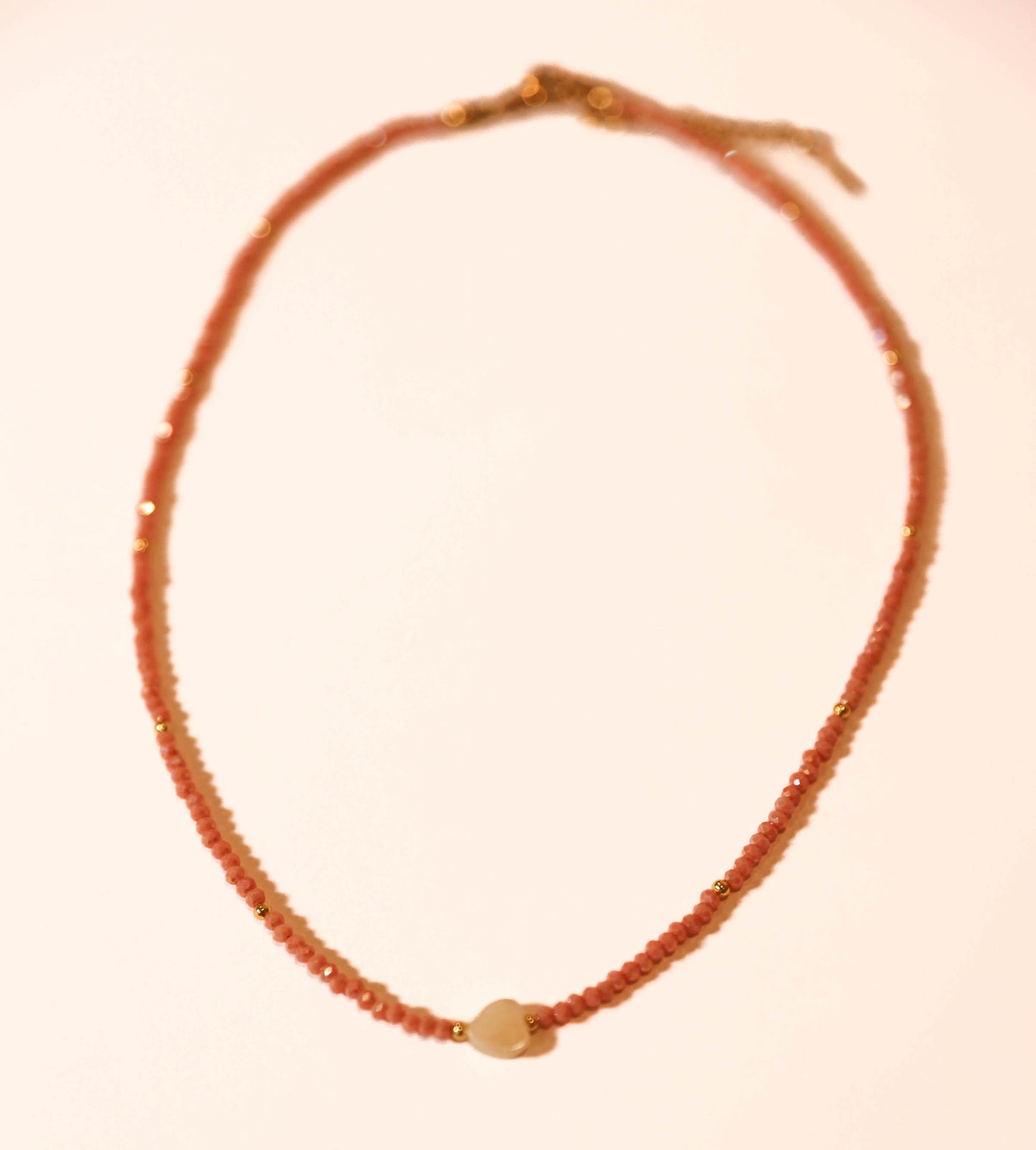 Dainty Heart Bead Necklace