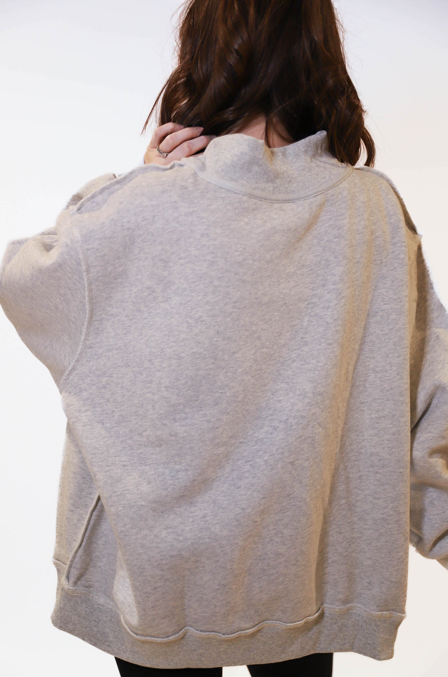 'Mother' Mock Neck Sweatshirt