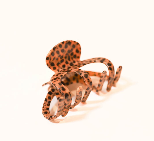 Cheetah Claw Clip