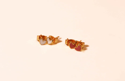 Tiny Heart Studs