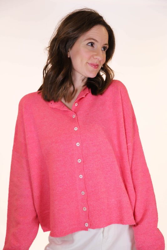 Sweet Nothing Cardigan in Bubblegum