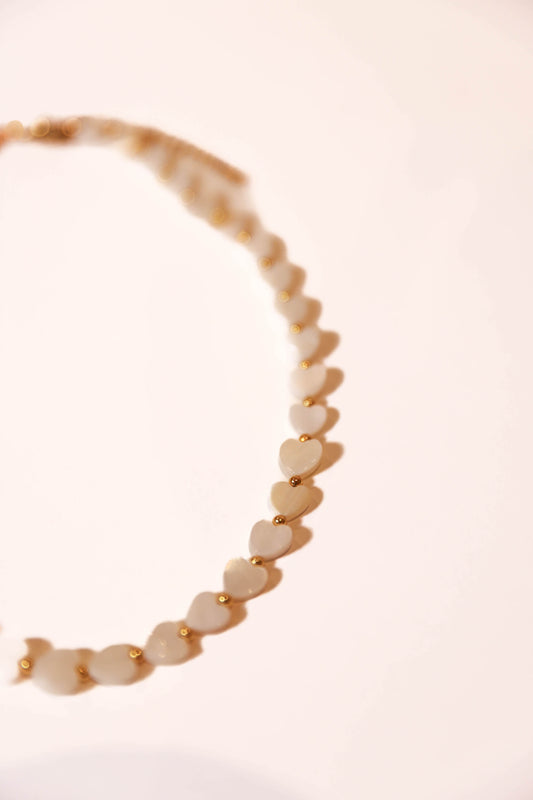 Dainty Multi Heart Beaded Necklace