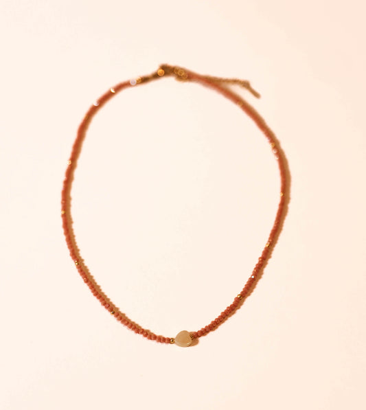 Dainty Heart Bead Necklace
